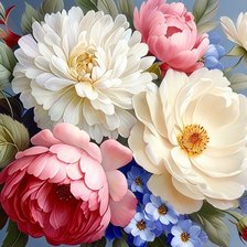 Схема вышивки «цветы»