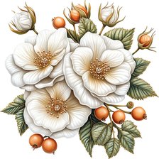 Схема вышивки «цветы»