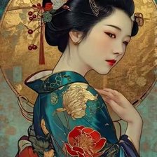 Схема вышивки «Esprit japonnais»