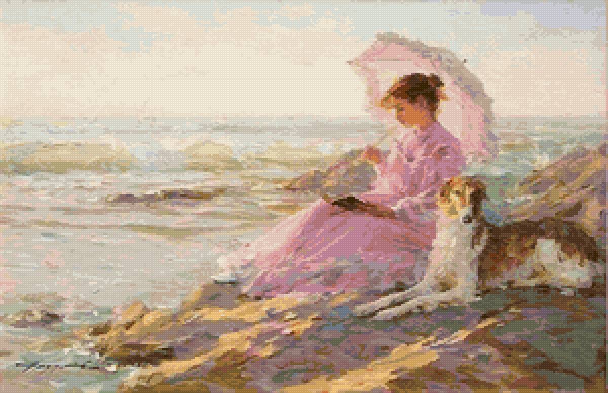 №2907411 - лето море берег песок собака - предпросмотр