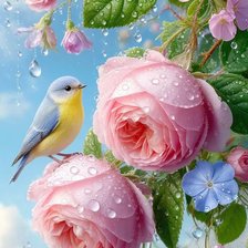 Схема вышивки «Синичка»