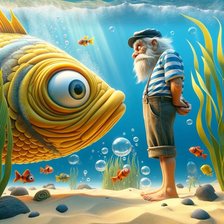 Схема вышивки «Рыбак и рыба»