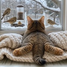 Схема вышивки «котик»