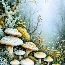 Схема вышивки «Лес»