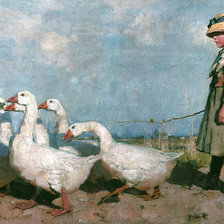 Схема вышивки «To new pastures»