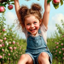 Схема вышивки «Детство»