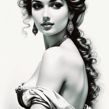 Схема вышивки «Неаполитанская красотка»