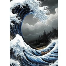 Схема вышивки «Ты волна,моя 🌊»