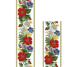 Схема вышивки «цветы, орнамент»