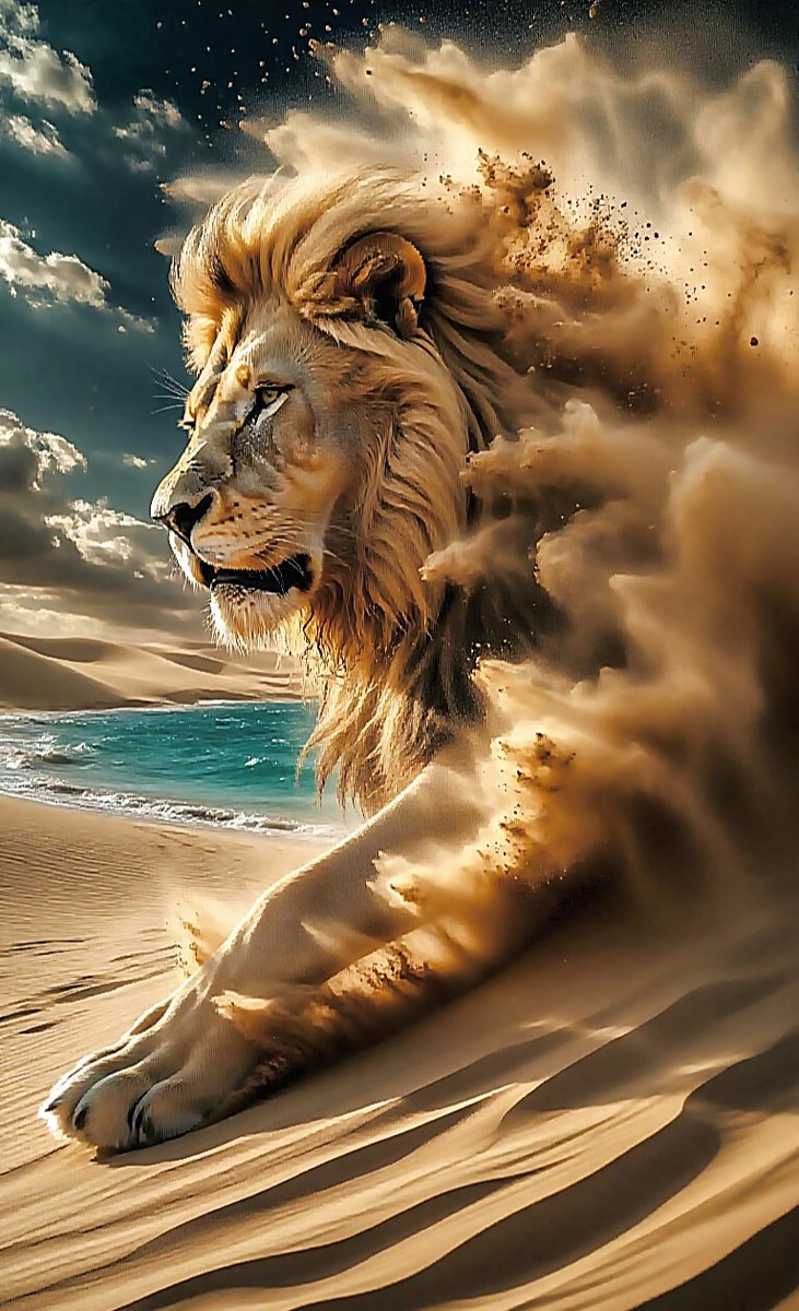 №2909683 - пустыня, буря, животные - оригинал