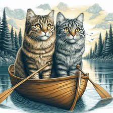 Схема вышивки «кошки»