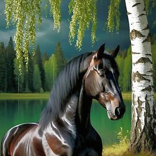 Схема вышивки «Перед грозой»