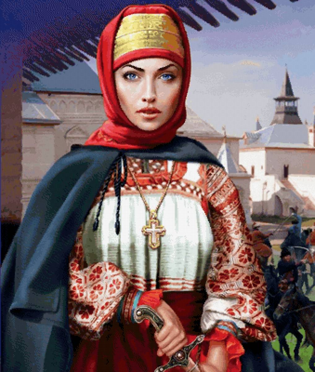 Русская красота. Воительница. - предпросмотр