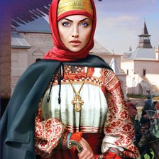 Русская красота. Воительница.