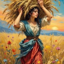 Схема вышивки «Русская красота»