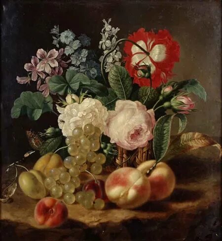 №2911020 - цветы фрукты натюрморт - оригинал