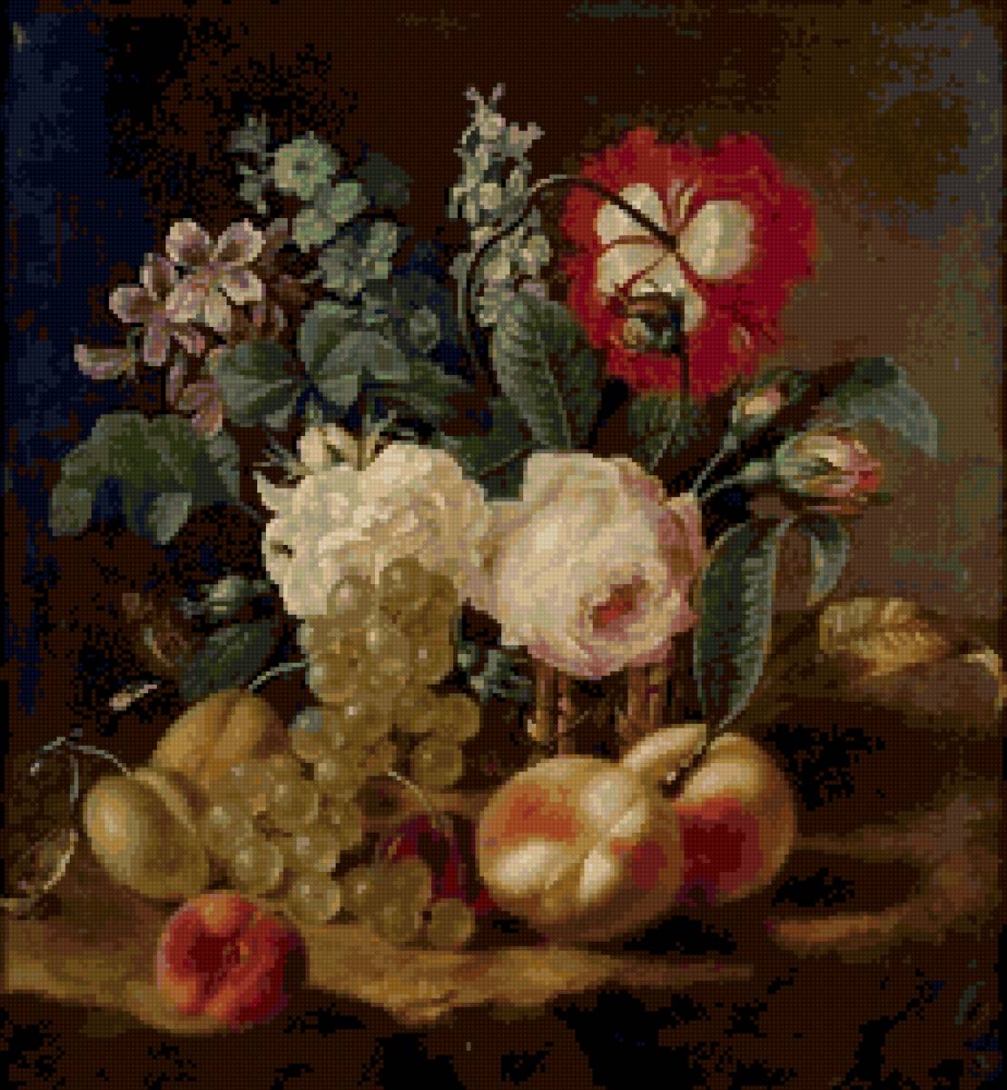 №2911020 - цветы фрукты натюрморт - предпросмотр