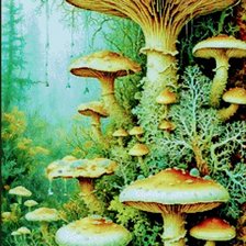 Схема вышивки «Лес»