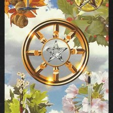 Схема вышивки «Карта таро "Колесо фортуны"»