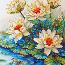 Схема вышивки «Nénuphars»