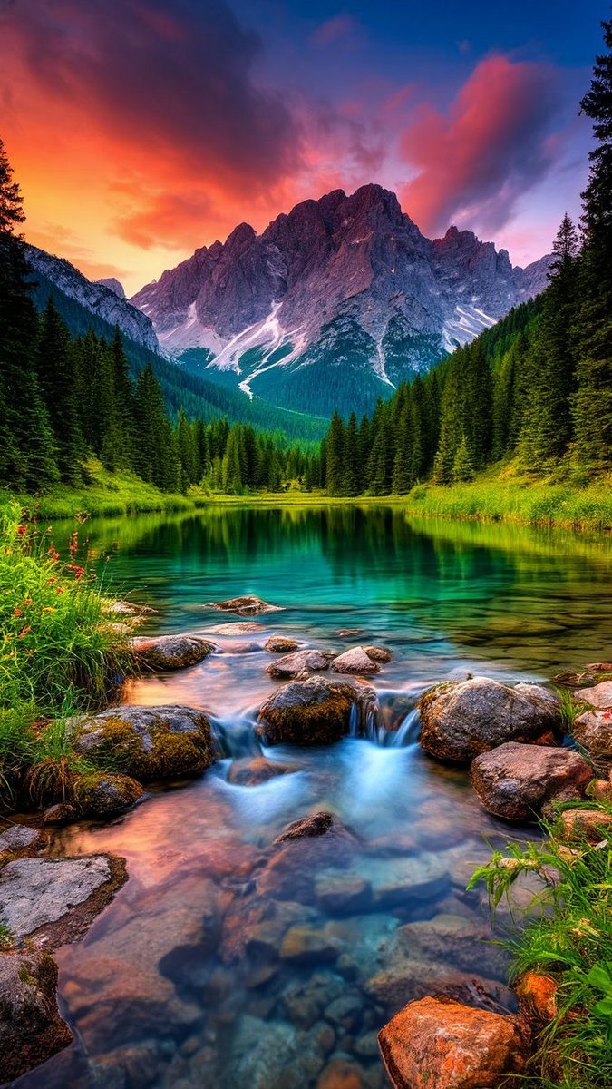 Горное озеро - оригинал