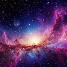 Схема вышивки «Космос. ИИ»