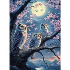Схема вышивки «Ночной совет»