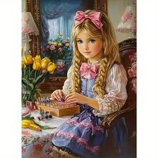 Схема вышивки «Маленькая рукодельница»