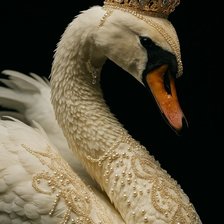 Схема вышивки «Лебедь»