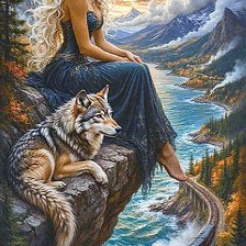 Схема вышивки «Раздумья»