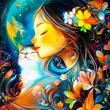 Схема вышивки «двое»