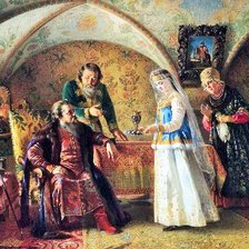 Схема вышивки «Поцелуйный обряд»