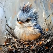 Схема вышивки «Funky bird»