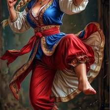 Схема вышивки «Девушка»