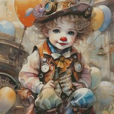 Схема вышивки «Clown amusant»