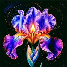 Схема вышивки «Ирисы»