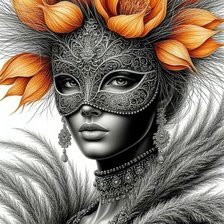 Схема вышивки «женский образ»