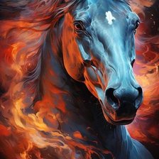 Схема вышивки «Лошадь»