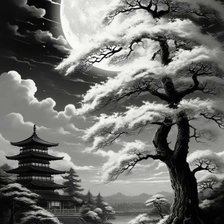 Схема вышивки «Сакура»