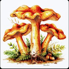 Схема вышивки «Грибы»