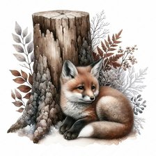 Схема вышивки «Лиса»