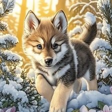 Схема вышивки «Собака»