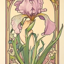 Схема вышивки «Ирис»