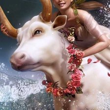 Схема вышивки «Похищение Европы.»