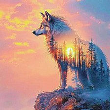 Схема вышивки «Закат»