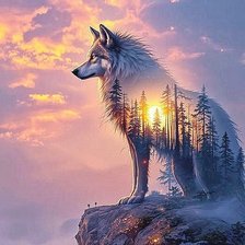 Схема вышивки «Закат»