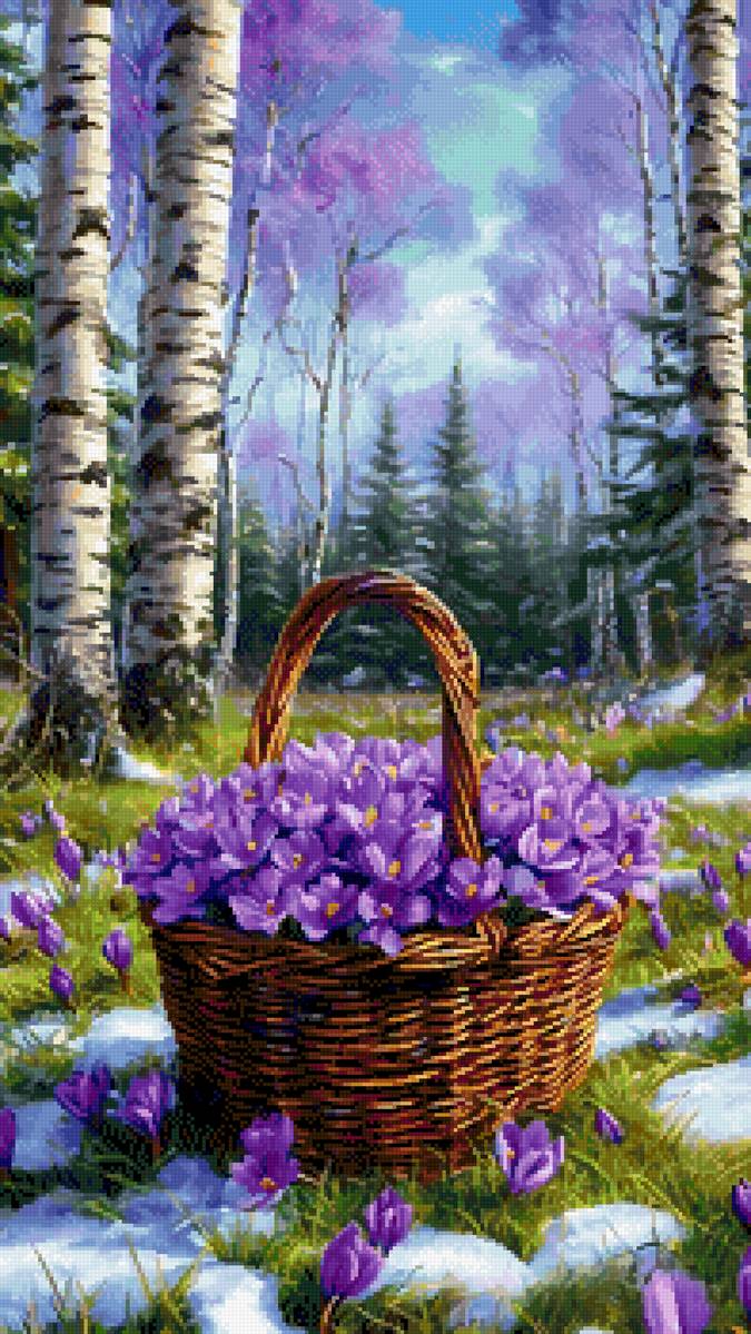 Первоцветы - подснежники, лес, весна - предпросмотр