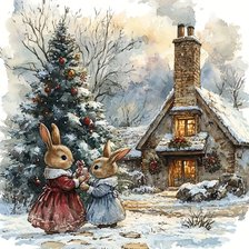 Схема вышивки «Рождественская сказка»