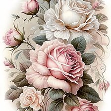 Схема вышивки «Розы»