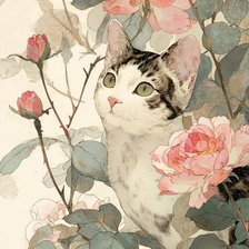 Схема вышивки «Cat»